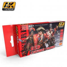 Figure Series Acrylic Paint Set - Red Uniform Colours (6 x 17ml)
