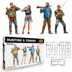 1/35 Civilian Characters Hunting & Fishing (4 figures)