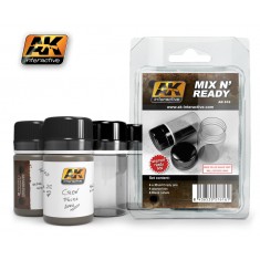Mix N Ready (4 Empty Jars with blank labels)