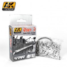 1/35 German Tiger I Combat Metal Tracks Late Type (Assembled)
