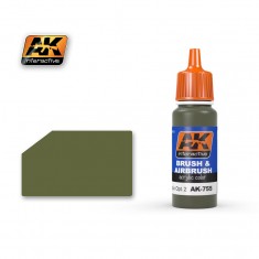 Acrylic Paint - RAL6003 Olivgrun opt.2 (17ml)
