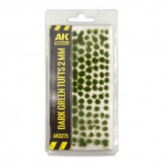 1/35 1/32 Dark Green Tufts 2mm