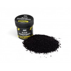 Black Rubber Gravel 0.8-2mm (100ml)