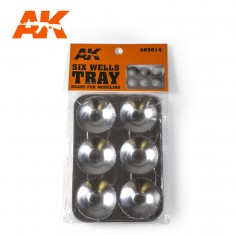 Six Wells Tray (Dimensions: 13 x 8.5 cm)