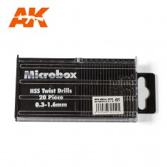 Micro box HSS Drill Bits (20pcs, 0.3-1.6mm)
