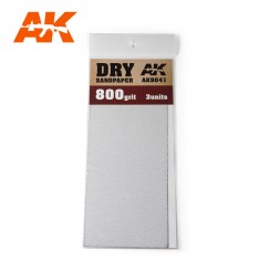 Dry Sandpaper 800 Grit (3pcs)