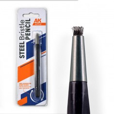 Steel Bristle Pencil (abrasive scratch brush with steel bristles)