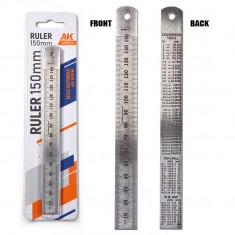 Stainless Steel 150mm Metal Ruler