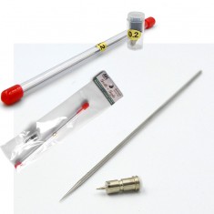 Needle and Nozzle 0.2 Top Line Replacement parts for Airbrush 0.3 Top Line (AK-9600)
