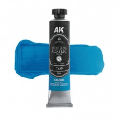 Artist Dense Acrylic Colour - Cyan (20ml, matt finish)
