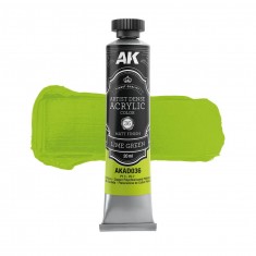 Artist Dense Acrylic Colour - Lime Green (20ml Tube, Matt Finish)