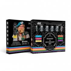 Artist Dense Acrylic Colours Set - Primary and Secondary (6 Tubes, Each 20ml)