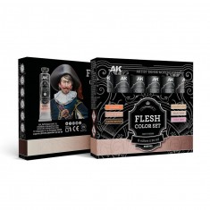 Artist Dense Acrylic Colours Set - Flesh (6 Tubes, 20ml Each)
