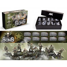 30mm Scale Fortunate Sons 101st Airborne Division (10 miniatures figures set)