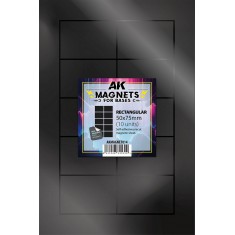 Rectangular Pre-cut Magnets for Bases (10pcs, each 50 x 75 mm, self-adhesive)