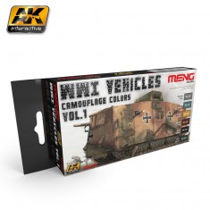 Acrylic Paint Set - WWI Vehicles Camouflage Colours Vol.1 (6 x 17ml)