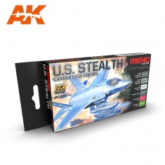 Acrylic Paint Set - US Stealth Camouflages Colours (6 x 17ml)