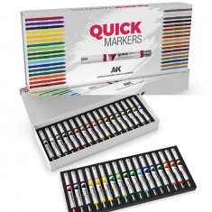 Quick Markers Full Range Special Box Deluxe Case (incl. 34 colours)