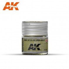 Real Colours Series Acrylic Lacquer Paint - BSC N28 Silver Grey (10ml)