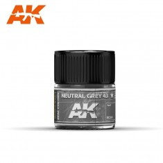 Real Colours Aircraft Acrylic Lacquer Paint - Neutral Grey 43 (10ml)