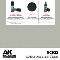 Real Colours Lacquer Based Paint - Military #Camouflage Grey FS 36622 (17ml)