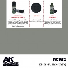 Real Colours Lacquer Based Paint - Military #IJN J3 HAI-IRO (GREY) (17ml)