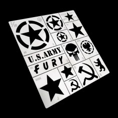 1/16, 1/18 Allied Star Insignia Masking Stencil