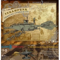 1/144 Steampunk Submarine (with Photoetch and Decals)