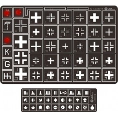 Painting Stencils - 1/35 WW2 German Cross&Unit Markings of Operation Citadel