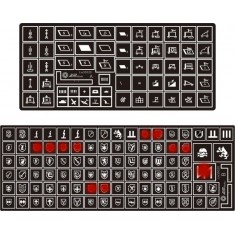 Painting Stencils -1/35 WWII German Tactical Symbols &Unit Markings Waffen-SS