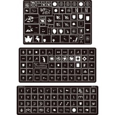 Painting Stencils - 1/35 WWII German Wehrmacht Panzer Units &Heavy Battalions