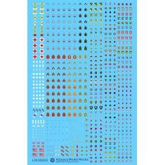 1/35 WWII US ARMY Insignia Decal set