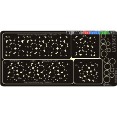 1/35 Spraying Stencil WWII German Camouflage Hallow Disc #3