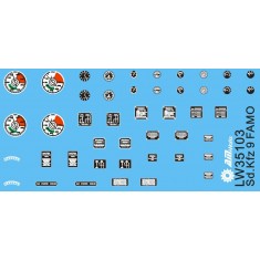 1/35 Vehicle Dials and Placards for SdKfz. 9 Famo