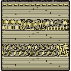 1/350 Pulleys and Riggings for Masts and Yardarms