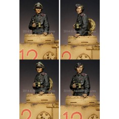 1/35 Panzer Commander #1 (1 figure w/2 different heads)