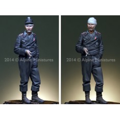1/35 German Panzer Crew #1 (1 figure w/2 different heads)