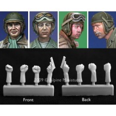 1/35 US Tanker Heads (4pcs) & Hands (4pcs)