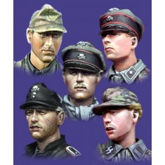 1/35 WSS Panzer Crew Heads Set (5pcs) #2 