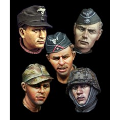 1/35 WW2 German Head Set #2 (5 heads)