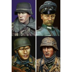 1/16 German Heads Set #4 (4pcs)