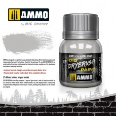 DIO Drybrush Acrylic Paint - Light Grey (40ml)
