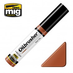 Oilbrusher - Red Tile (oil paint with fine brush applicator)