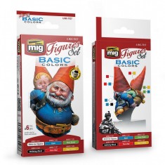 Acrylic Paint Set for Figures - Basic Colours (4 x 17ml)
