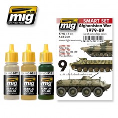 Acrylic Paint Set - USSR Afghanistan War 1979-1989 (17ml x 3)