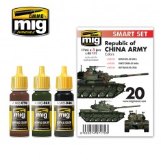 Smart Acrylic Paint Set - Republic Of China Army M48H Roca (17ml x 3)
