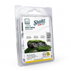 Matt SHADER Acrylic Set - Moss Green (3 jars, 10mL each)