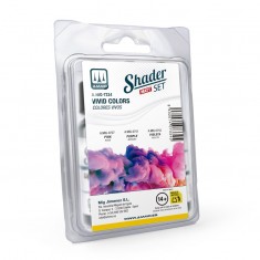 Matt SHADER Acrylic Set - Vivid Colours (3 jars, 10mL each)