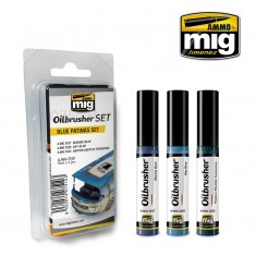Oilbrushers Set - Blue Patinas (3 Paints w/Fine Brush Applicators)