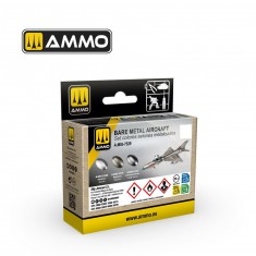 A-STAND Lacquer Paints Set - Bare Metal Aircraft (3 x 30ml)